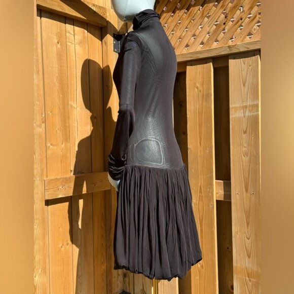 🆕 RAT & BOA 🧿 NWOT Lui Sheer Mesh Long Sleeve Mini Dress, Black - Sz M - Picture 8 of 13